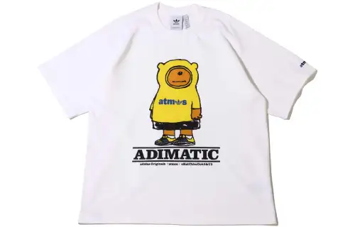 Adidas Originals T Shirts Men's White Crew Neck Moderate Straight Fit