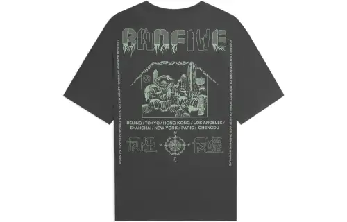 Li Ning BADFIVE T Shirt Men's Gray