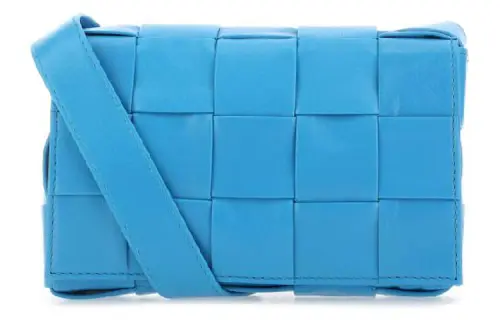 Bottega Veneta Cow Leather Shoulder Bag, Crossbody Bag Small Men's Light Blue