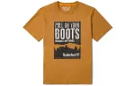 Timberland T Shirts Men's Wheat Crew Neck Moderate Straight Fit