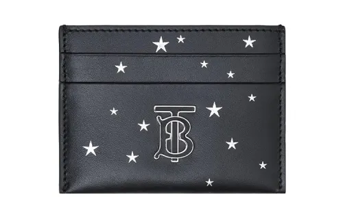 Burberry Calfskin Card Holder Card Holder Women's Black