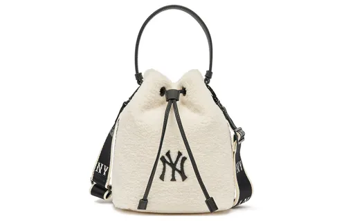 MLB Polyester Bucket Bag, Handbag, Shoulder Bag, Crossbody Bag Small Unisex Black White