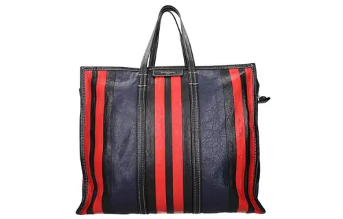 Balenciaga Leather Shoulder Bag, Handbag Women's Blue/Black