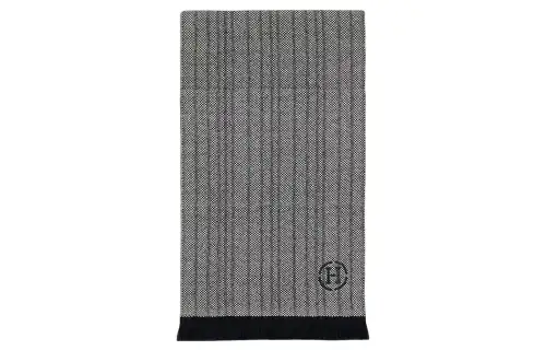 HERMES Knit Scarves Men's Gray