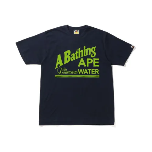 A BATHING APE T Shirts Men's Crew Neck Moderate Straight Fit