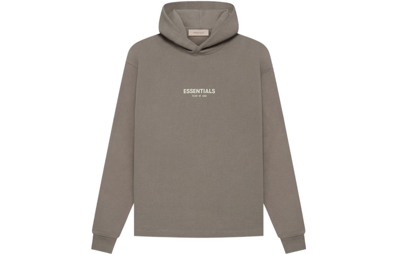 Fear of God Essentials Relaxed Hoodie Desert Taupe Logo