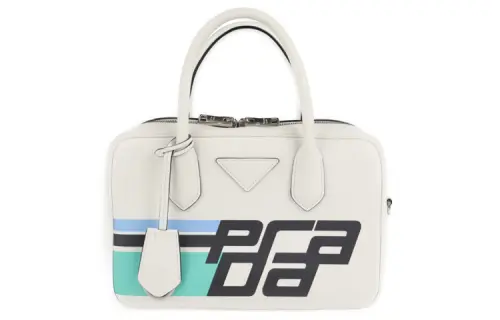 PRADA Calfskin Shoulder Bag, Crossbody Bag, Handbag Women's White