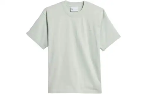Adidas Originals T Shirts Unisex Green Crew Neck Moderate Straight Fit