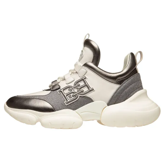 BALLY Casual Shoes Women's Low-Top Gray White