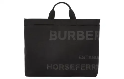 Burberry Nylon Tote Bag, Shopping Bag, Shoulder Bag, Crossbody Bag, Handbag Regular Men's Black