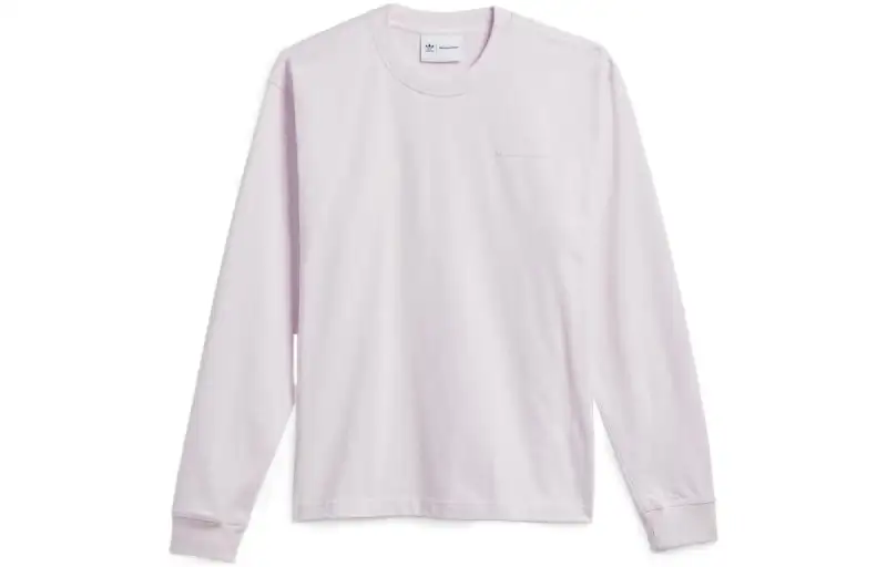 Adidas Originals T Shirts Unisex Pink Crew Neck Moderate Straight Fit