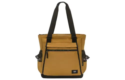 Vans Polyester Tote Bag, Shopping Bag, Shoulder Bag, Handbag Unisex Brown