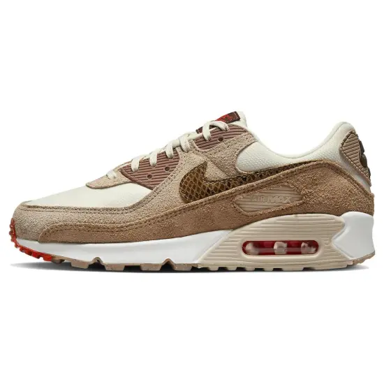 Nike Air Max 90 SE Pale Ivory Snakeskin Swoosh Women's