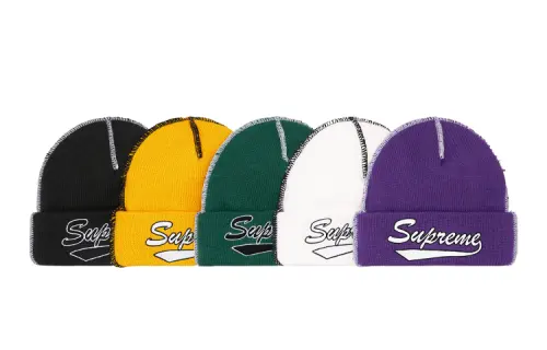 Supreme Contrast Stitch Beanie FW22