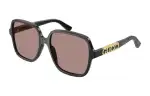 logo-plaque oversized sunglasses