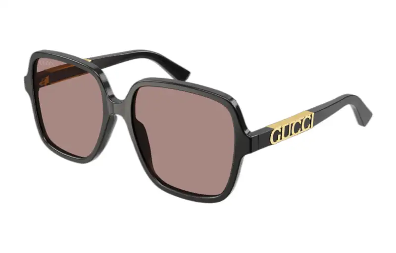 logo-plaque oversized sunglasses
