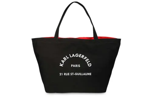 KARL LAGERFELD / Karl Lagerfeld Jeans Rue St-Guillaume Canvas Tote Bag
