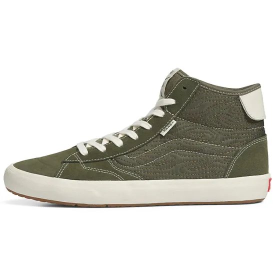 Vans Skateboarding Shoes Unisex Mid-top Green/white