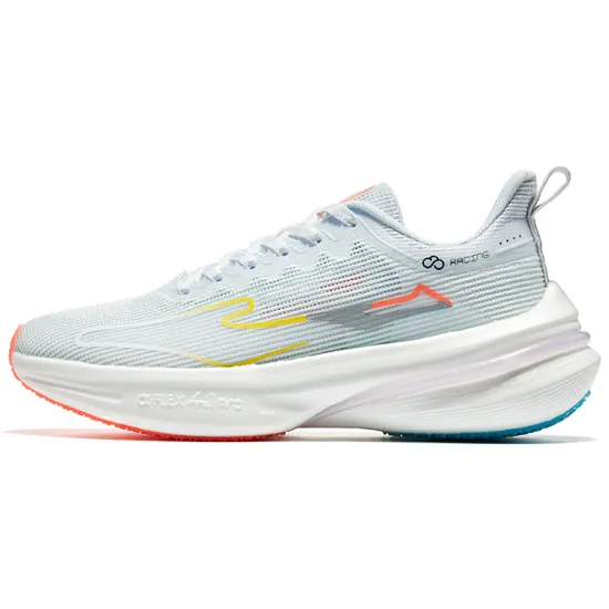 Erke Qitan 4.0 Pro Running Shoes Women's Low-Top True White/Neon Orange Pink