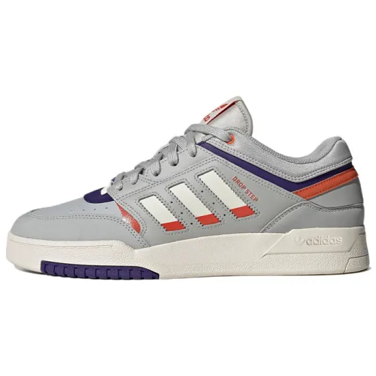 Adidas Originals Drop Step Skateboard Shoes Men Low-top Grey/white/blue/orange