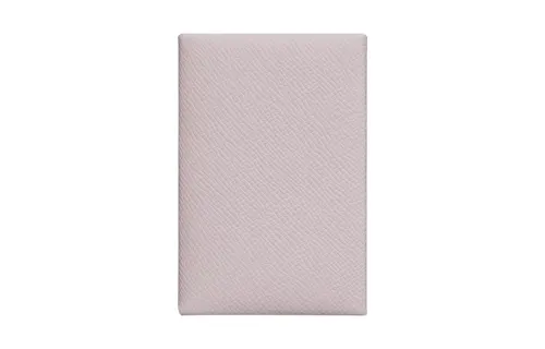 HERMES Calvi Silver Tone Buckle Epsom Calfskin Business Card Holder, Coin Purse, Wallet, Card Holder Women's