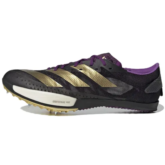 Adidas Adizero Ambition Running Shoes Unisex Low-top Black/Purple/Gold