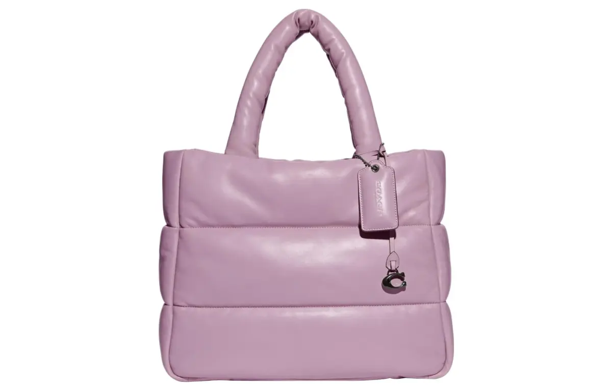 COACH Pillow Nappa Leather Cloud Bag, Tote Bag, Shopping Bag, Shoulder Bag, Handbag Large Women's Ice Purple