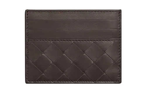 Bottega Veneta Sheepskin Card Holder Card Holder Women's Dark Brown