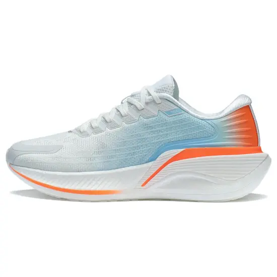 LINING YueYing 2.0 Pro Running Shoes Men Low-Top Standard White/Light Sea Blue/Orange