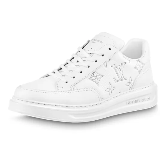 LOUIS VUITTON Beverly Hills Sneakers 'White With Outline Monogram'