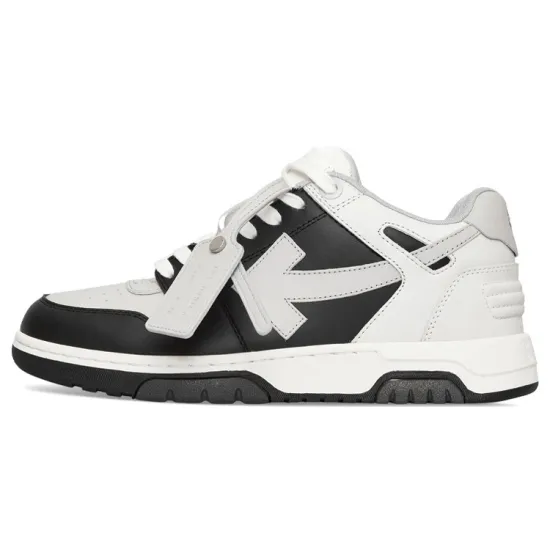 OFF-WHITE Out Of Office Ooo Low Tops Light Grey Black