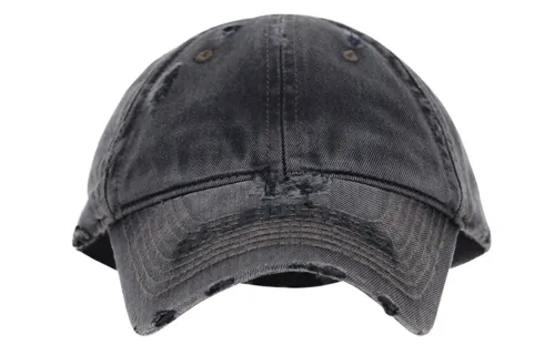 Balenciaga Distressed Denim Cap