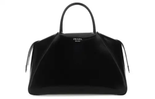 PRADA Leather Handbag Women's Black