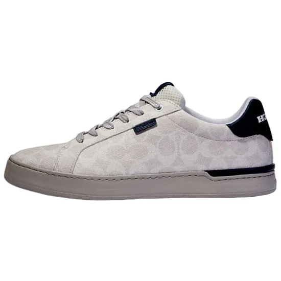 COACH Lowline Skateboard Shoes Men Low-Top Gray