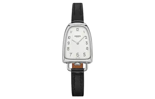 HERMES Wrist Watches Quartz Movement Genuine Leather Strap White Dial Women's W053761WW00