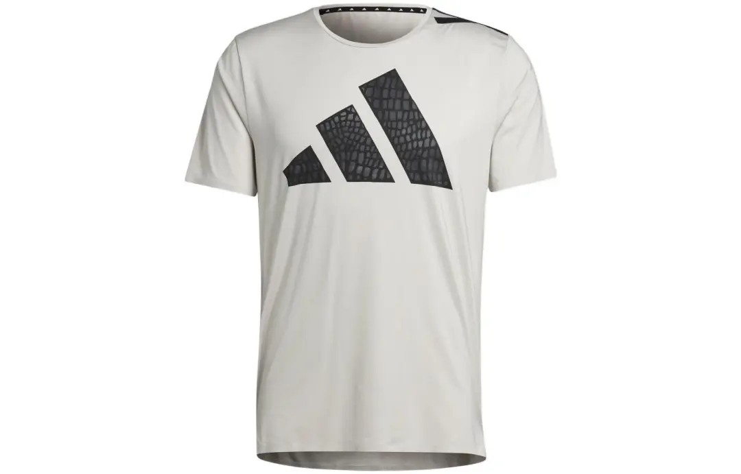 Adidas T Shirts Men's White Crew Neck Moderate Straight Fit