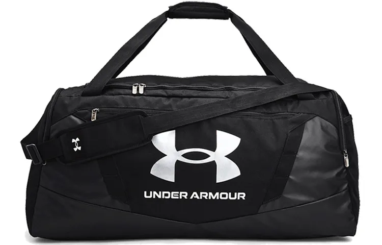 Under Armour Yoga Polyester Gym Bags Regular Unisex Black+Metallic Silver