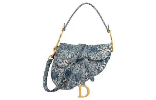 DIOR Saddle Denim Saddle Bag, Shoulder Bag, Crossbody Bag, Handbag Women's Blue
