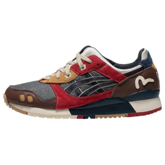 EVISU X Asics Gel-Lyte 3 Red Gray Brown