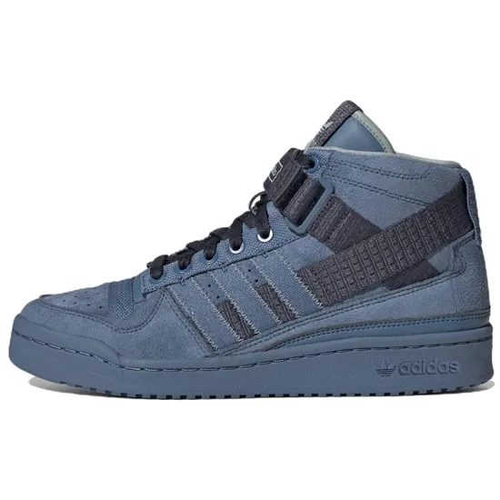 Adidas Originals FORUM Skateboard Shoes Men High-top Blue