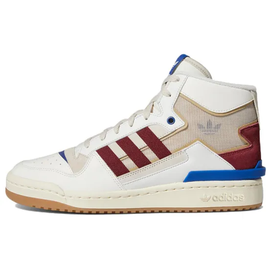 Adidas Originals FORUM Skateboard Shoes Unisex Mid-top White/Red/Blue