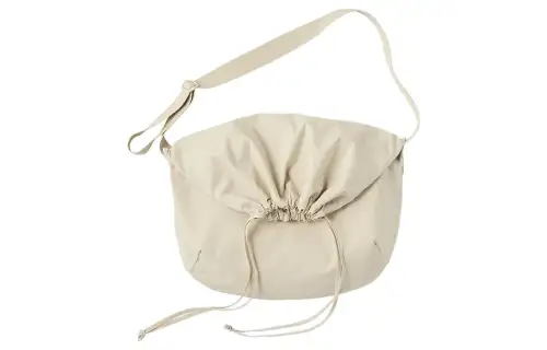 UNIQLO U Collection Cotton Shoulder Bag, Crossbody Bag Regular Unisex White