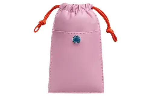 HERMES Pilo Milo Lambskin, Swift Calfskin Cell Phone Pouch Women's Mallow Purple/Poppy Orange/French Blue