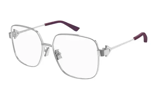 Bottega Veneta Prescription Glasses Unisex Silver