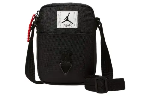 Jordan PU Polyester With Synthetic Leather Shoulder Bag, Crossbody Bag Regular Unisex Black