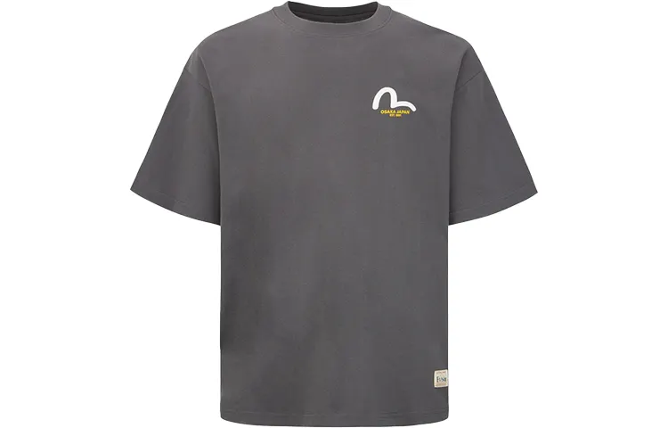 EVISU T Shirts Men's Crew Neck Moderate Straight Fit