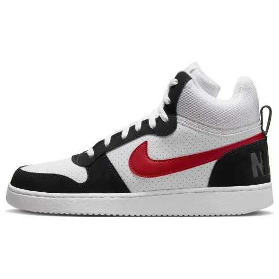 Nike Court Borough Skateboarding Shoes Men High-top Black/white