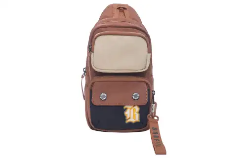 Li Ning Badfive Polyester Crossbody Bag Sling Bag Regular Unisex Dark Brown/Black