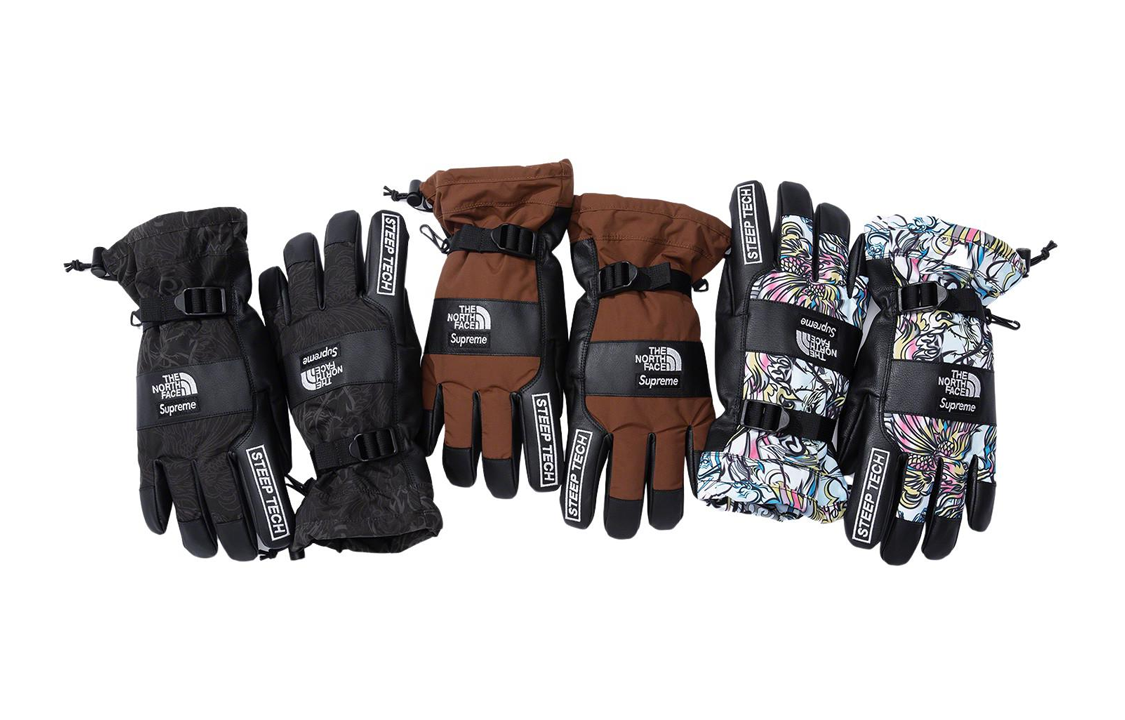 Supreme Fw22 Week 7 Series Ski Glove Unisex Black/Brown/White