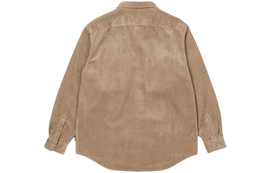куртка Palace FW22 Cargo Cord Shirt Stone Logo (бежевая) — фото 2